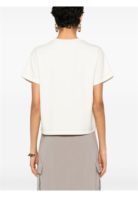 White jersey short-sleeve T-shirt Theory - women THEORY | O0626506C05