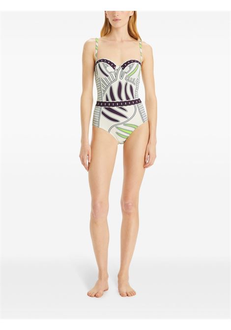 Multicolored zebra-print underwire-cup one-piece swimsuit tory burch - women TORY BURCH | 158923253