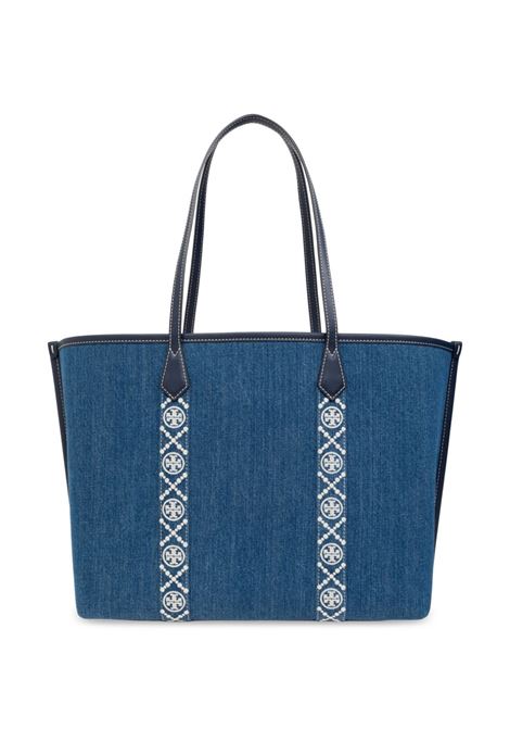 Borsa a spalla Perry in denim blu Tory Burch - donna TORY BURCH | 159268426