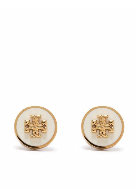Gold kira enamel circle-stud earring - women TORY BURCH | 90547700