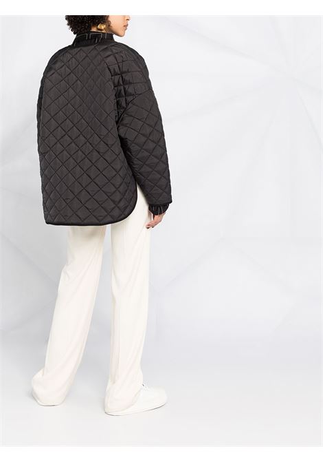 Black oversized quilted jacket - toteme women TOTEME | 211177732200