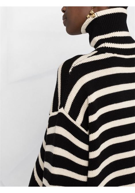 Black and white Signature stripe knitted jumper Toteme - women  TOTEME | 212562758210