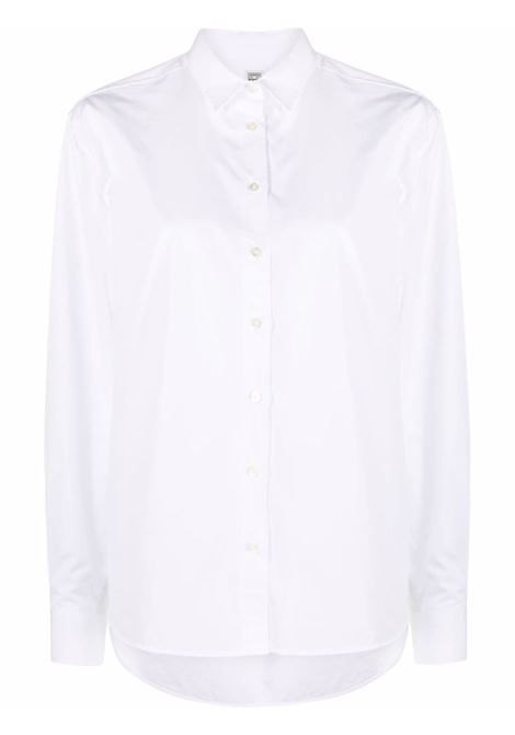 Long sleeve shirt in white - toteme -  women TOTEME | 223708710100