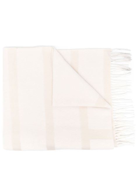 Beige monogram-print scarf - women TOTEME | 224882807958