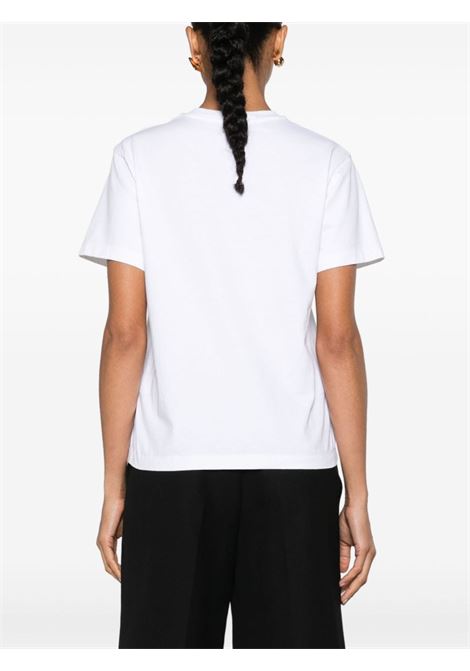 White short-sleeved T-shirt Toteme - women  TOTEME | 243WRT0344FB0092059