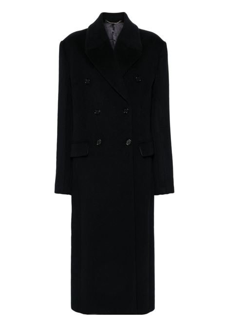 Black Broad double-breasted coat Toteme - women  TOTEME | Outerwear | 244WRO0134FB0313017