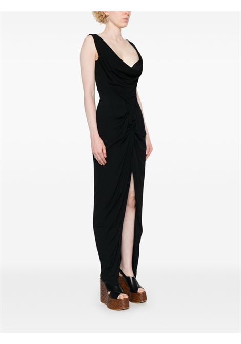 Black cowl neck maxi dress Vivienne Westwood - women VIVIENNE WESTWOOD | 1101035BW00VZN401
