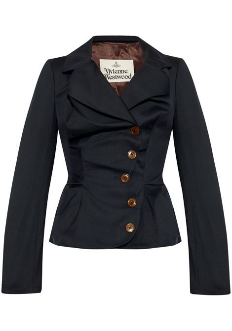Blue Drunken Tailored wool jacket Vivienne Westwood - women VIVIENNE WESTWOOD | Blazers | 1401006CW00QNK401