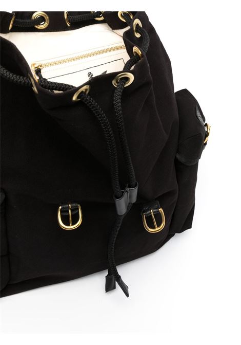 Black Orb-plaque drawstring backpack - unisex VIVIENNE WESTWOOD | 43010072W00IWN401