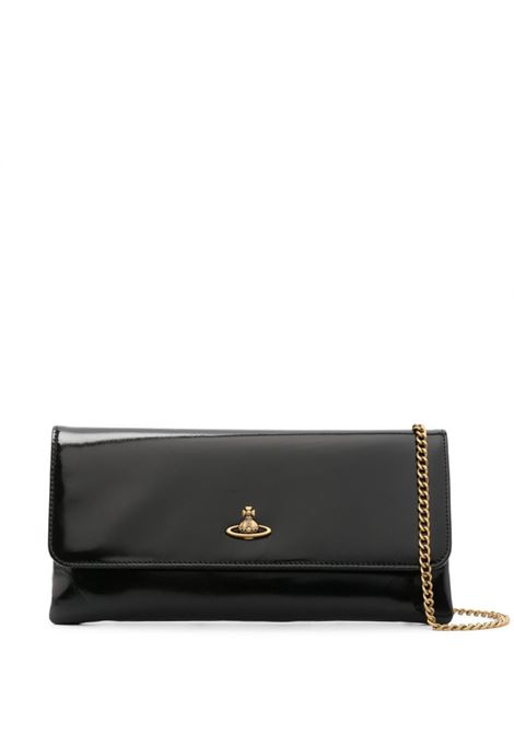 Black crossbody bag with detail Vivienne Westwood - women