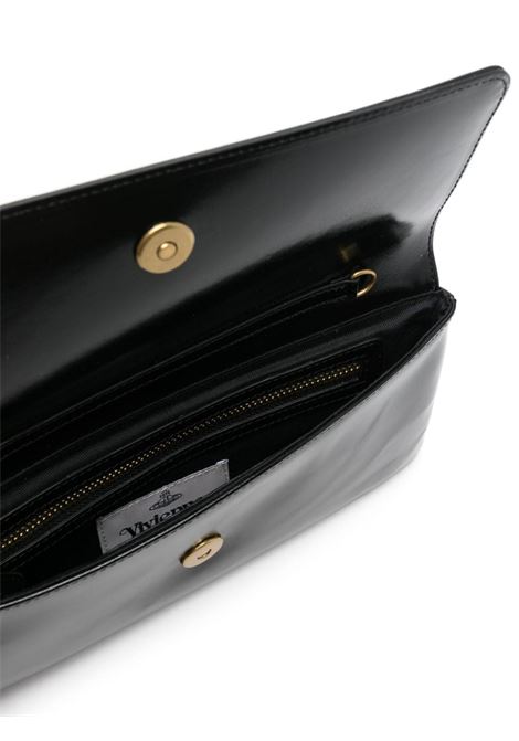 Black clutch bag with detail Vivienne Westwood - women VIVIENNE WESTWOOD | 5B010001WL008LN405