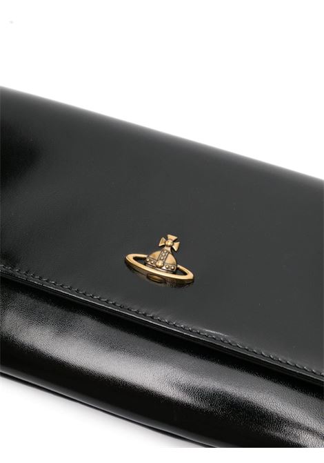 Black clutch bag with detail Vivienne Westwood - women VIVIENNE WESTWOOD | 5B010001WL008LN405