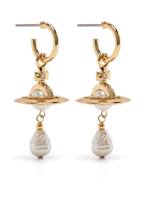 Gold Aleksa earrings Vivienne Westwood - women VIVIENNE WESTWOOD | 6203007202R496CNR496