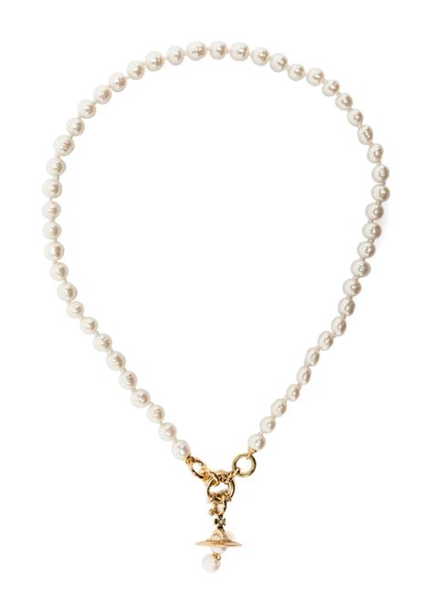 Ivory and gold Aleksa necklace Vivienne Westwood - women