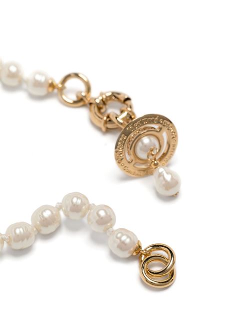 Ivory and gold Aleksa necklace Vivienne Westwood - women VIVIENNE WESTWOOD | 6301011102R496CNR496