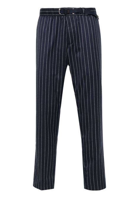 Pantaloni gessati in blu Whitesand - uomo WHITESAND | Pantaloni | 24WSU66571137