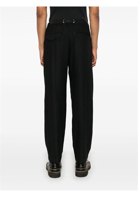 Black striped trousers Whitesand - men WHITESAND | 24WSU67358199