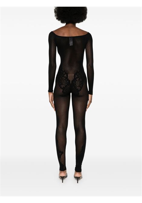 Tuta intera Lace Tattoo in nero di Wolford - donna WOLFORD | 0533167005