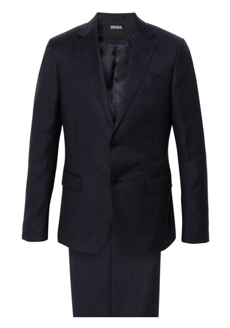 Blue single-breasted suit Zegna - men