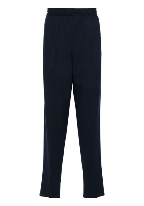 Blue pleat-detailing trousers Zegna - men ZEGNA | Trousers | 73GCC28ZF817A88