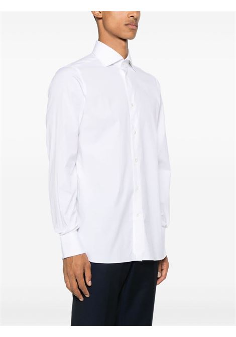 Camicia in popeline in bianco Zegna - uomo ZEGNA | 9MS0BA804100A8100