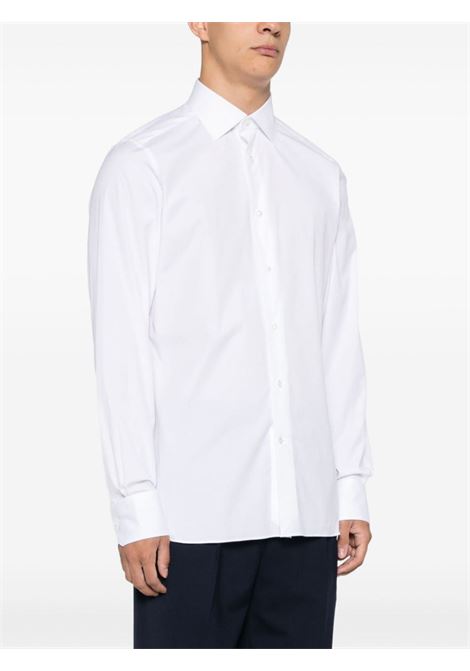 Camicia in popeline in bianco Zegna - uomo ZEGNA | 9MS0JI804100A8100