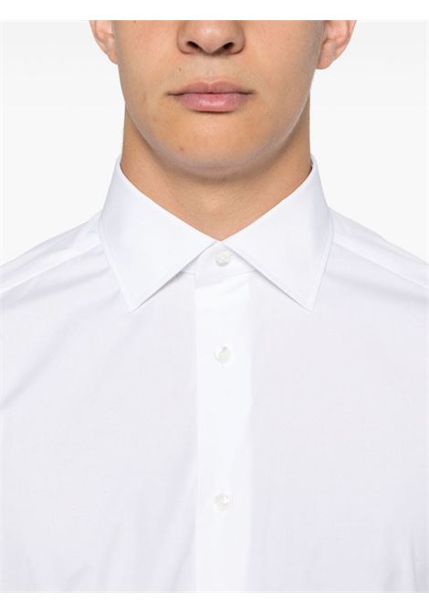 Camicia in popeline in bianco Zegna - uomo ZEGNA | 9MS0JI804100A8100