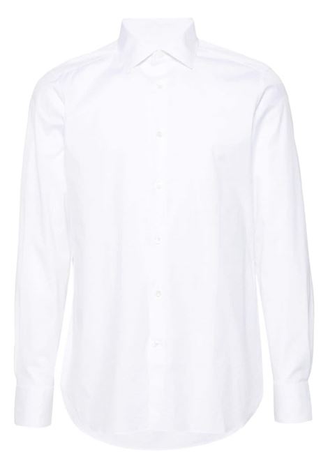 Camicia in popeline in bianco Zegna - uomo ZEGNA | Camicie | 9MS0MT804100A8100