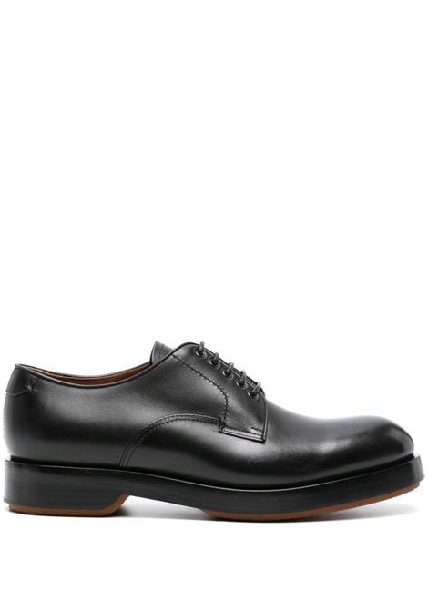 Black lace-up derby shoes - ZEGNA - men