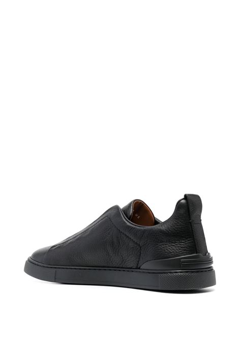 Sneakers triple stitchi in nero Zegna - uomo ZEGNA | LHCVOS4667ZNEE