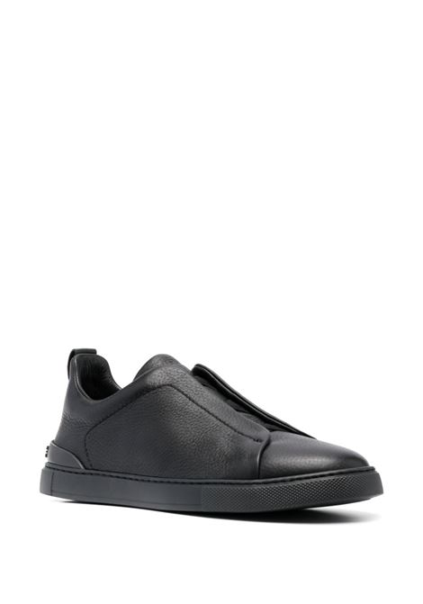 Sneakers triple stitchi in nero Zegna - uomo ZEGNA | LHCVOS4667ZNEE