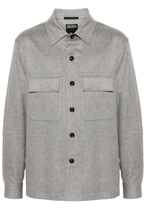 Giacca-camicia Alba in grigio Zegna - uomo