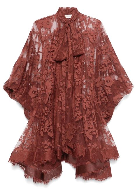 Bordeaux Illustration mini dress Zimmermann - women ZIMMERMANN | Dresses | 0623DF241CHE