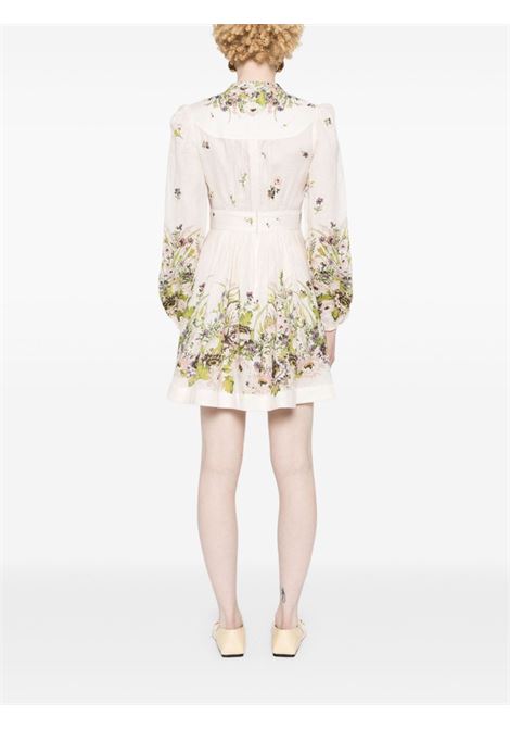 Multicolored halliday plunge floral-print dress zimmermann - women ZIMMERMANN | 1152DSS241CMFL