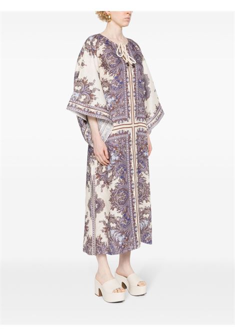 Multicolor Ottie kaftan paisley-print linen dress Zimmermann - women ZIMMERMANN | 1210DSS242PPSLY