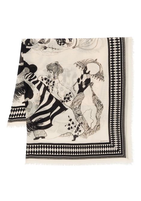 Beige Illustration scarf Zimmermann - women