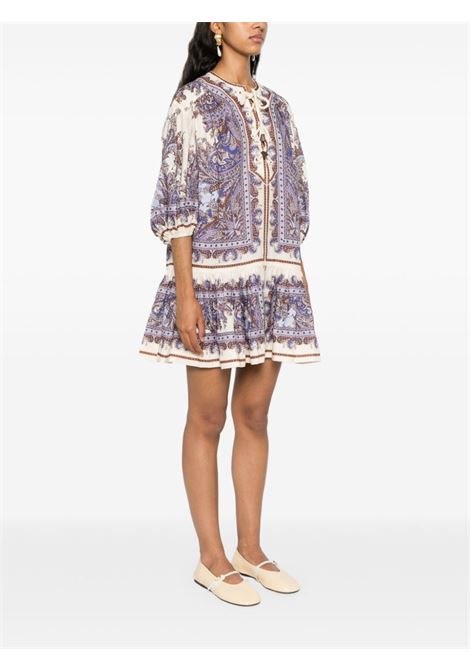 Multicolor Ottie paisley-print linen mini dress Zimmermann - women ZIMMERMANN | 1293DSS242PPSLY