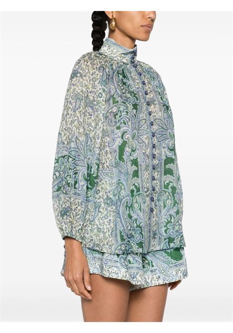 Green Ottie paisley-print blouse Zimmermann - women ZIMMERMANN | 7452TSS242GRPA