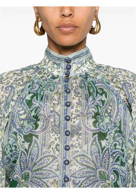 Green Ottie paisley-print blouse Zimmermann - women ZIMMERMANN | 7452TSS242GRPA