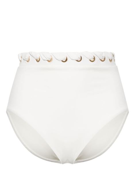 White Halliday high-waisted bikini bottoms ZIMMERMANN | 9190WS241BIVO