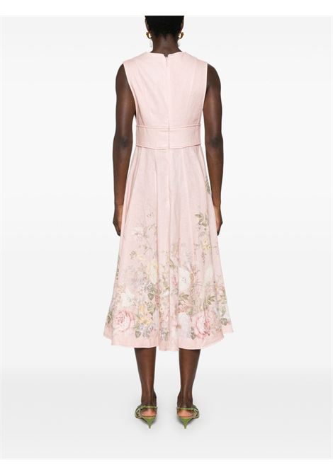 Pink Waverly Plunge midi dress ZIMMERMANN - women ZIMMERMANN | 9331DSS243PIF