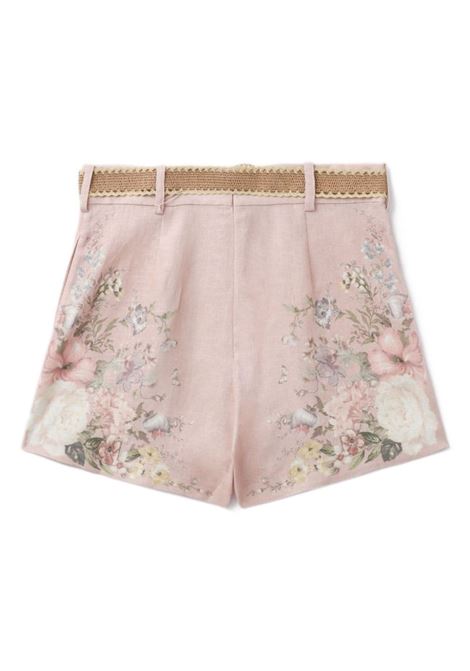 Multicolored Waverly floral-print linen shorts Zimmermann - women ZIMMERMANN | 9921ASS243PIF