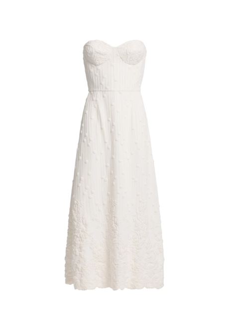 Ivory strapless embroidered cady dress Elie Saab - women ELIE SAAB | Dresses | D0391NF24CDE01W0001