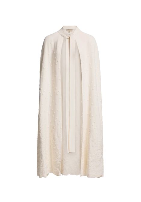 Ecru embroidered cady cape Elie Saab - women ELIE SAAB | Outerwear | J0089NF24CDE01W0001