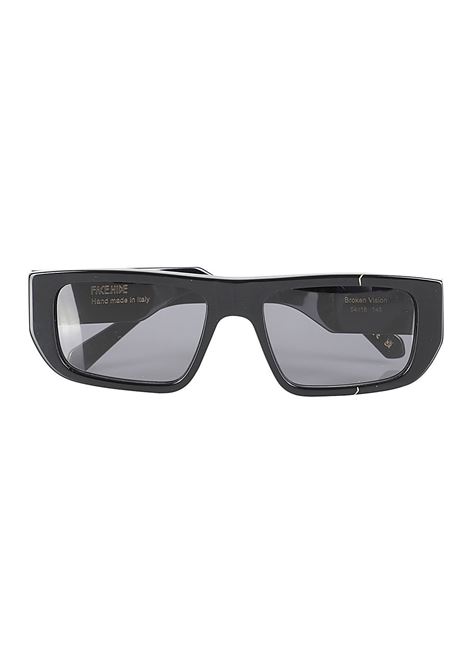 Black broken vision sungllasses FACE.HIDE - unisex