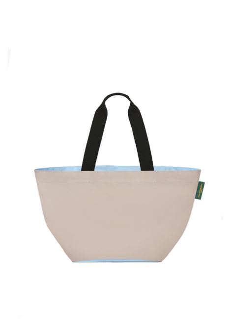 Beige and light blue two-tone sac cabas bag Herv? chapelier- unisex
