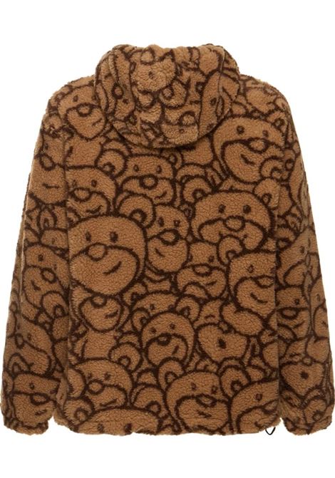 Brown bear-print faux fur jacket Inbetweeners  - unisex INBETWEENERS | F4TWUAZH060178