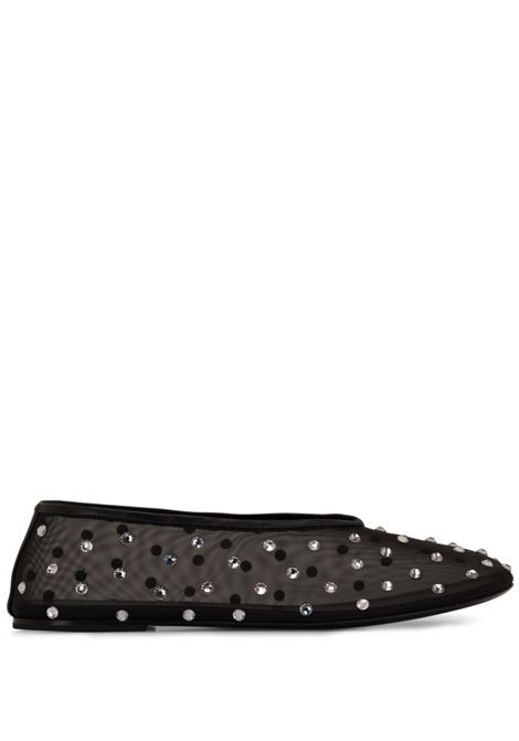 Black Marcy crystal-embellished ballerina shoes - women KHAITE | F40384068200