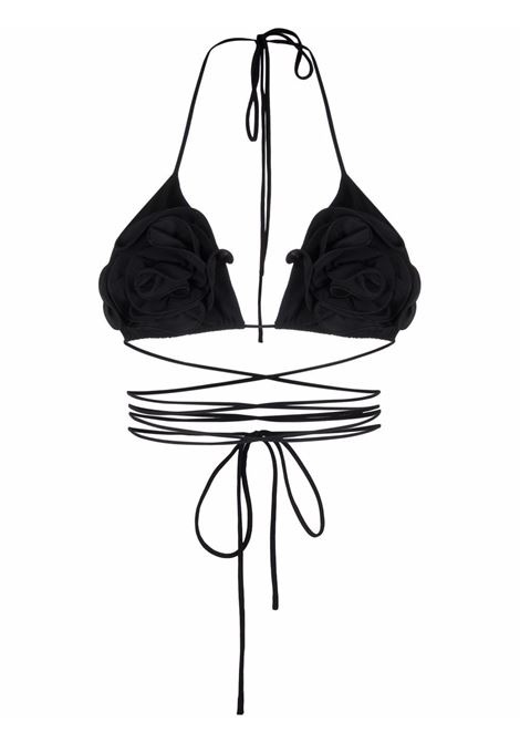 Black floral-effect bikini top Magda Butrym - women MAGDA BUTRYM | 801522BLK