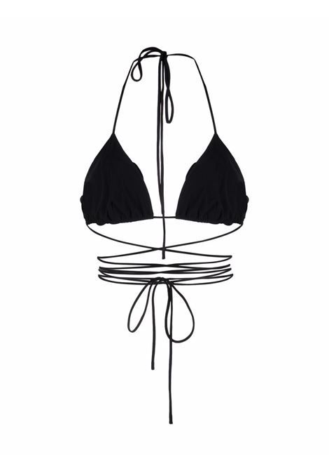 Black floral-effect bikini top Magda Butrym - women MAGDA BUTRYM | 801522BLK